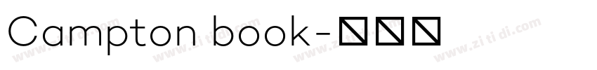 Campton book字体转换